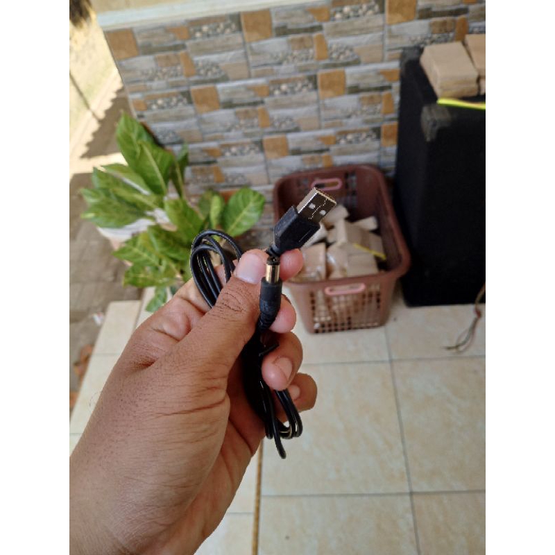 Kabel Charger Senter kepala Jack Besar Kabel Charger senter Camping