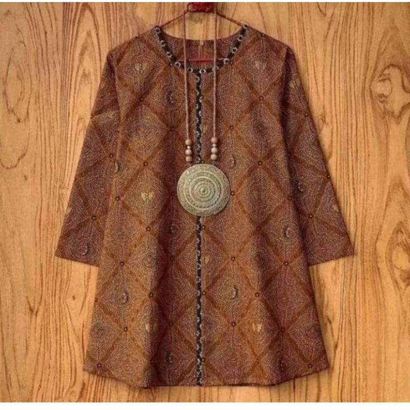 Blus katun  sogan sidomukti batik solo
