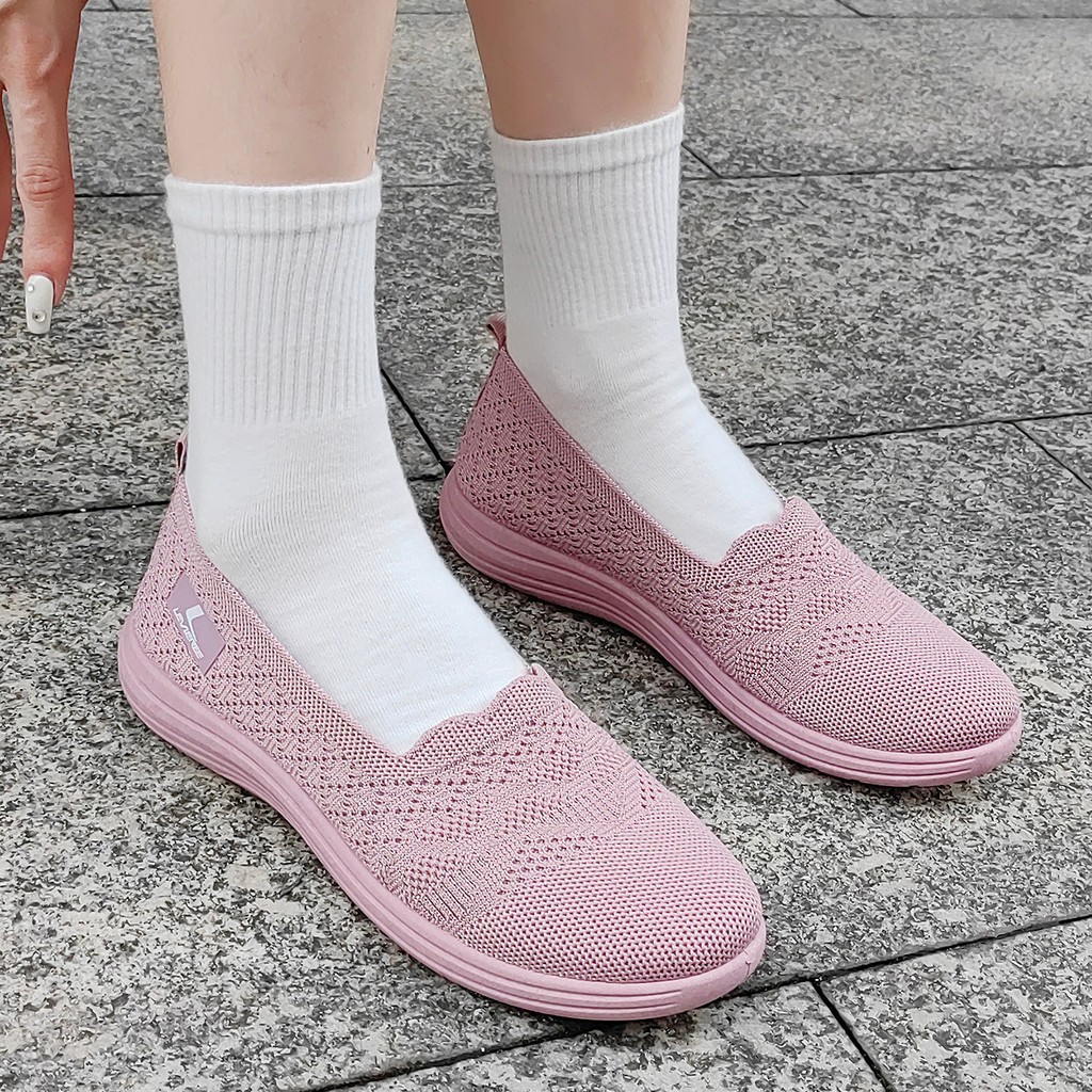 ORIGINAL PLK HYEIN SEPATU FLYKNIT FLATSHOES WANITA SEPATU SLIP ON WANITA LV0466