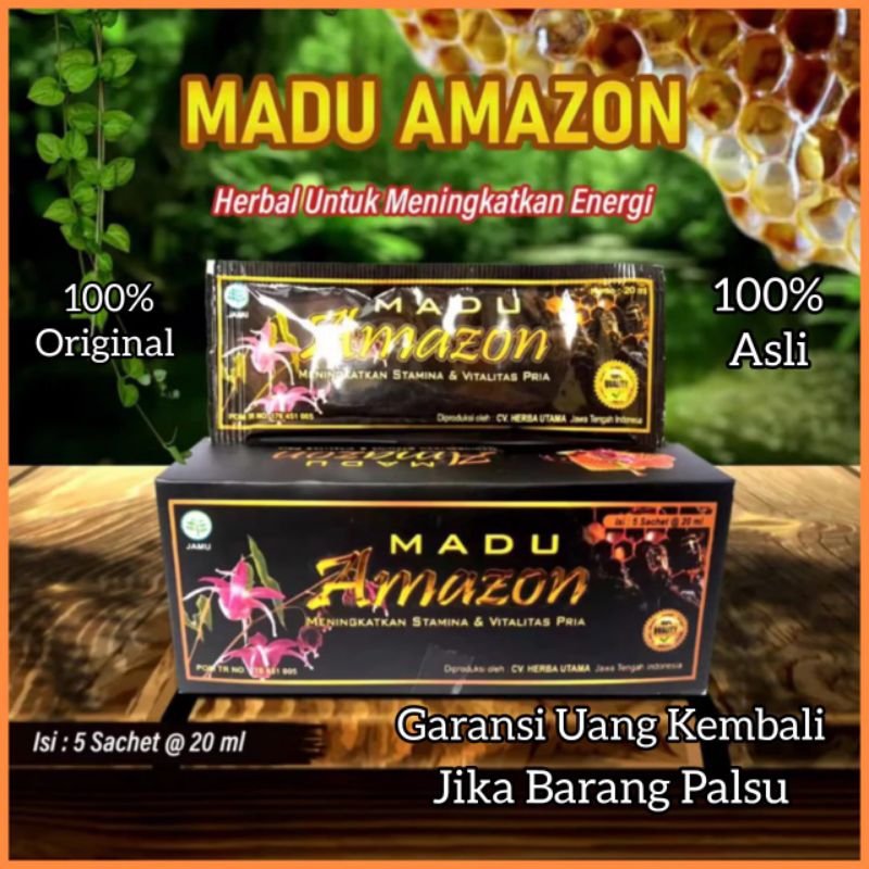 MADU STAMINA PRIA MADU AMAZON ISI 5 SACHET ASLI ORIGINAL