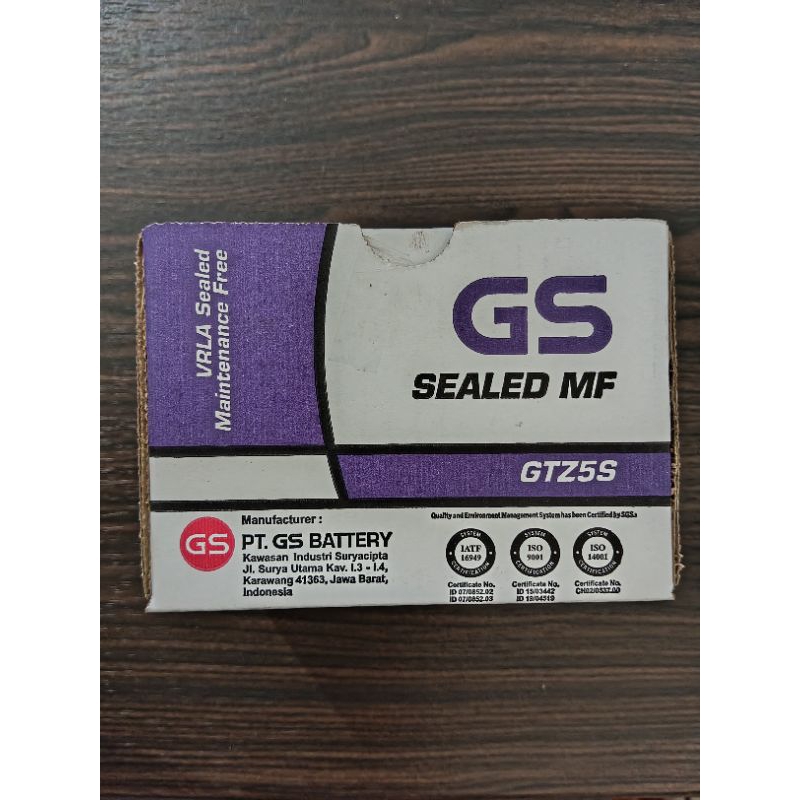 AKI GS GTZ5S ASTRA ORIGINAL 100% MOTOR  HONDA BEAT, KARISMA, VIXION, MIO J,BEAT FI,BEAT POP,SCUPY OL