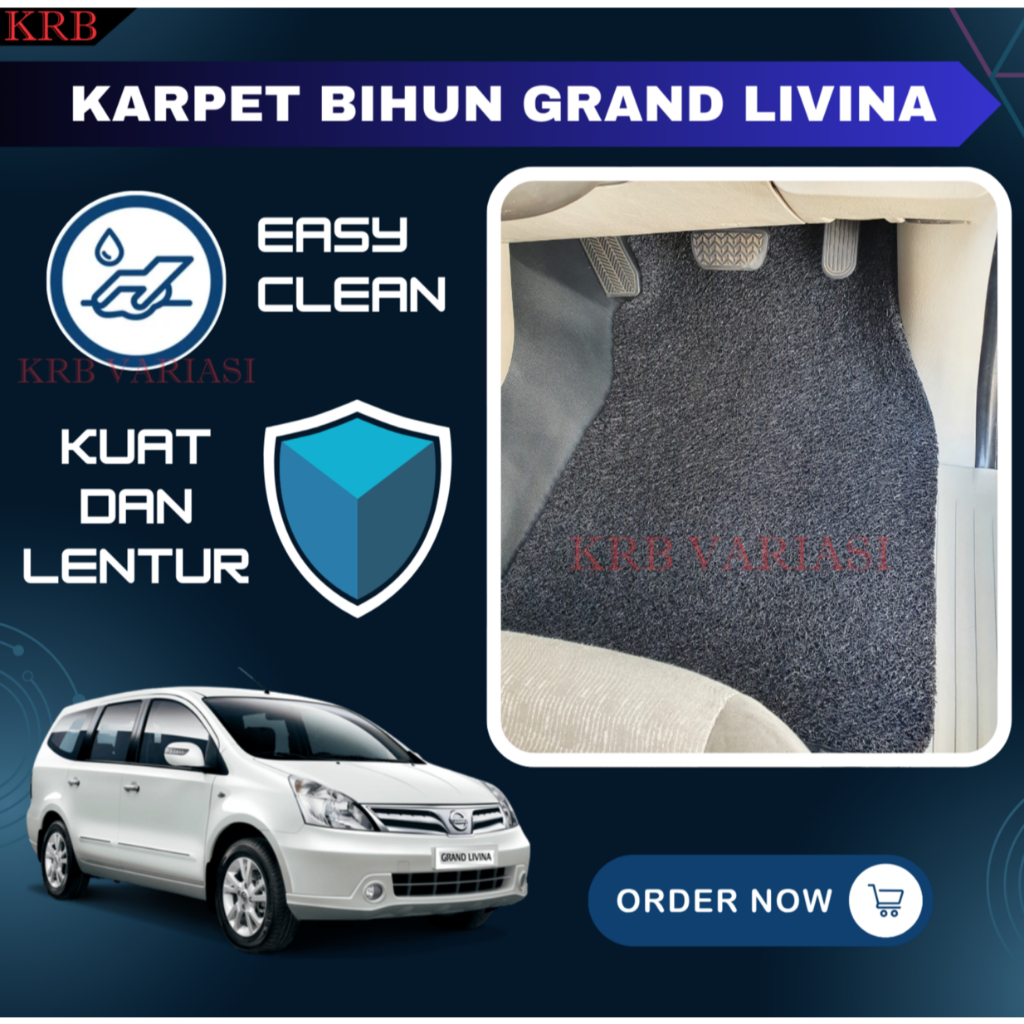 Karpet Lantai Bihun Mobil Grand Livina Karpet Set Grand Livina Karpet Mie Livina Fullset