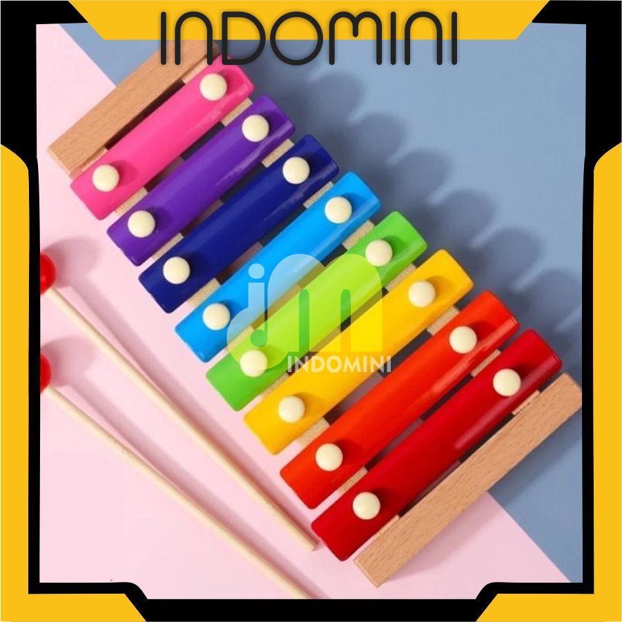 INDOMINI Xylophone Mainan Kolintang Bayi Mainan Musik Bayi Mainan Musik Anak Mainan Montessori Anak 
