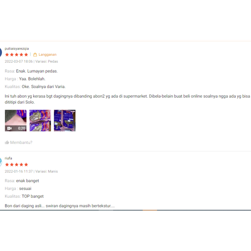 

Piscoklegit_ Abon Sapi Daging Sapi Suwir Varia 250Gr Khas Solo