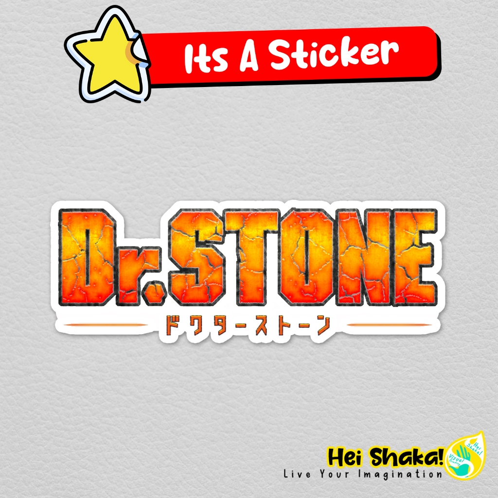 

Stiker Dr. Stone Logo Sticker Vinyl Anime Manga Jepang Bahan Anti Air