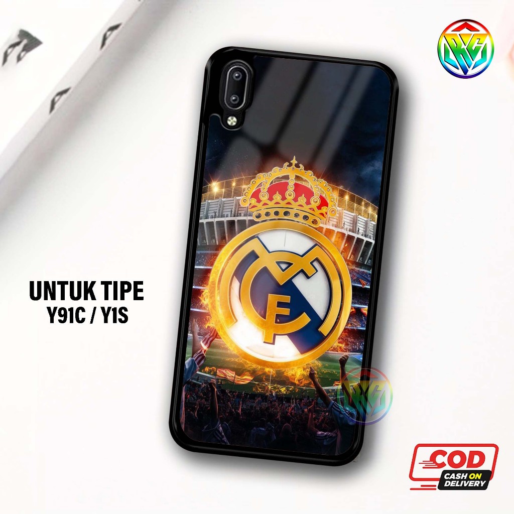 Real Case Vivo Y91C Terbaru Case kilau - New Case Glossy casing Hp Vivo Y91C  [Motif BOLA] - Hardcas