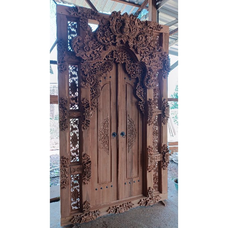 Pintu Gebyok Kayu Jati Ukir Jepara