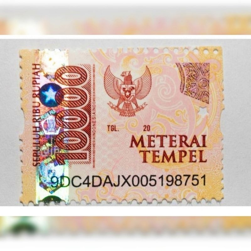 

MATERAI 10.000 ASLI 100%