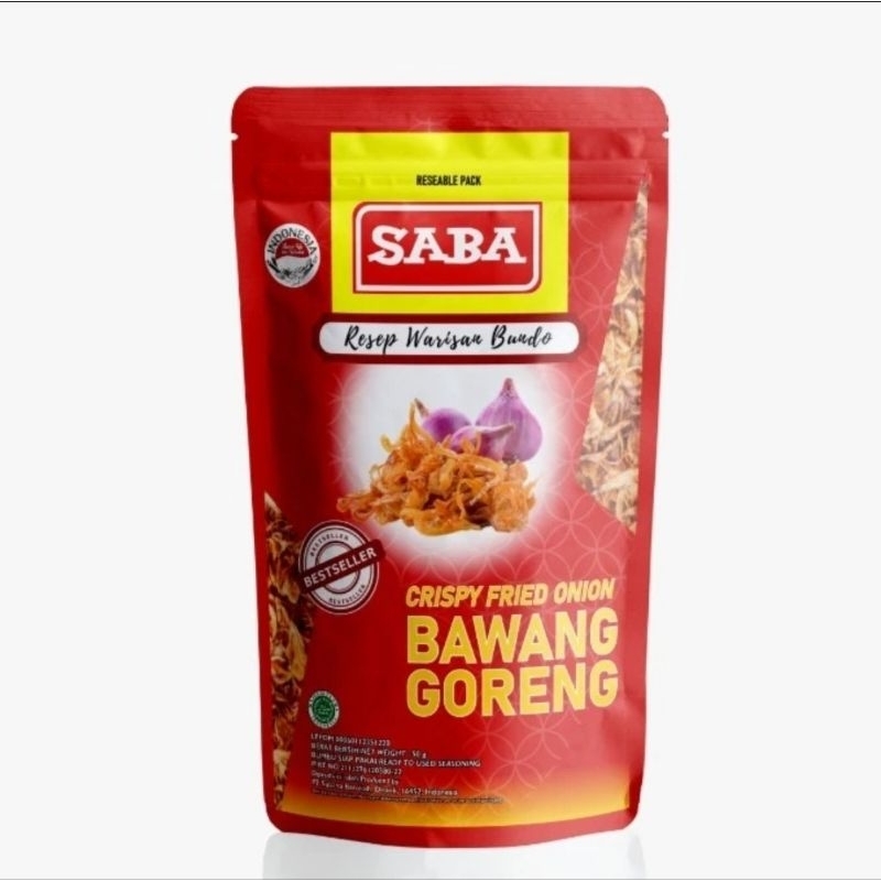 

Saba Bawang Goreng 50gr Bawang Crispy