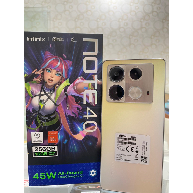 INFINIX NOTE 40 8/256 FULLSET SECOND