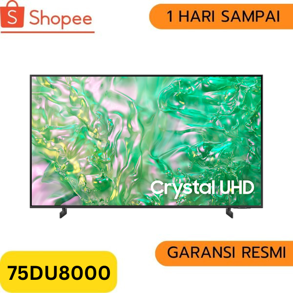 Samsung Tv 75DU8000 Smart Tv 75 Inch Crystal UHD 4K