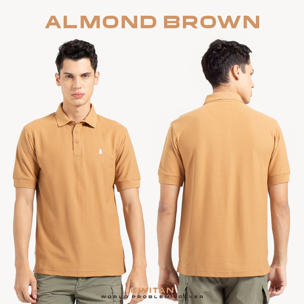 KWITAN Kaos Kerah Polo Shirt ALMOND BROWN