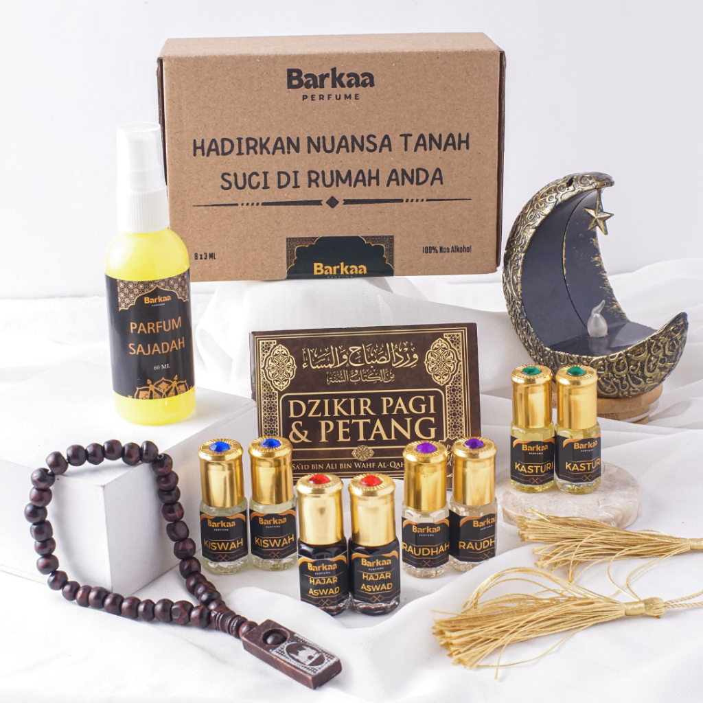 [Beli 1 Dapat 8] Paket Parfum Sholat Non Alkohol Wangi Tahan Lama Kasturi Raudhah Kiswah Hajar Aswad
