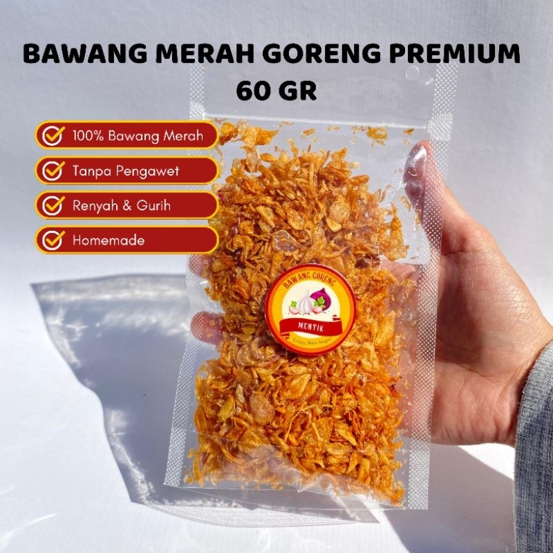 

✨BAWANG GORENG MENTIK✨ BAWANG MERAH PREMIUM 60 gr