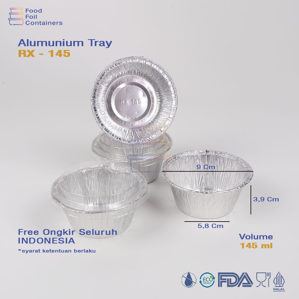 alumunium foil cup RX 145 / cup zuppa soup