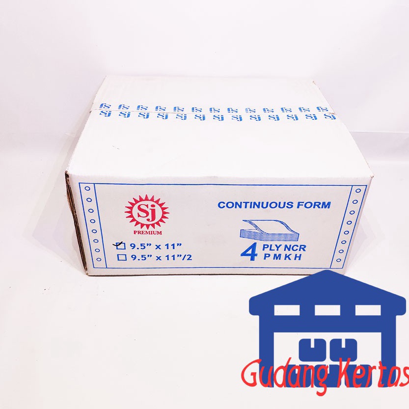 

DSQQ87746 SJ Premium Continuous Form 95 x 11 4 Ply NCR