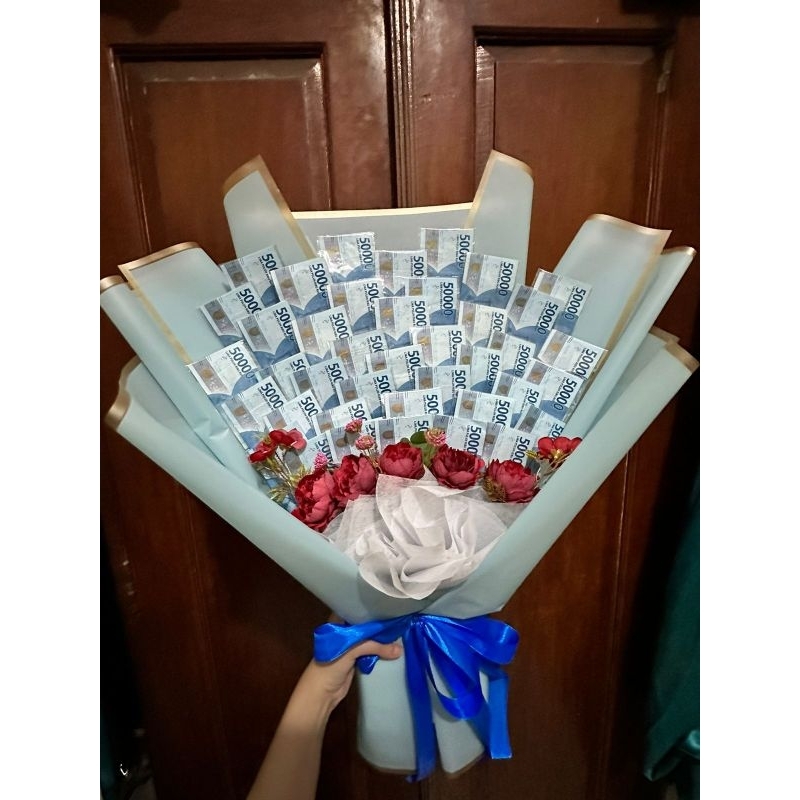 {BISA INSTANT} MONEY BOUQUET / BUKET UANG KOSONGAN PREMIUM BESAR(JASA SAJA)