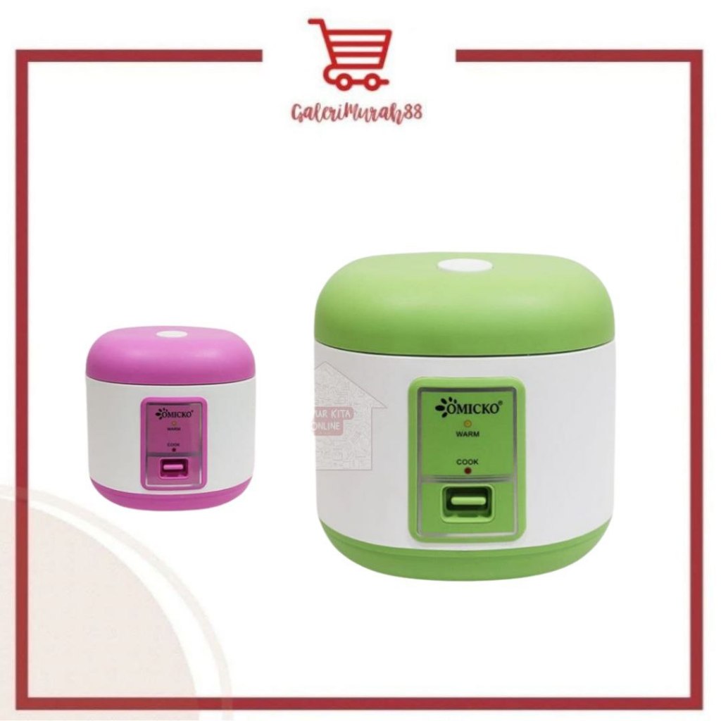 Magic Com 1.2L Omicko / OMICKO RICE COOKER / MAGIC COM MC-101 / Penanak Nasi Rice Cooker 3 in 1 - Om