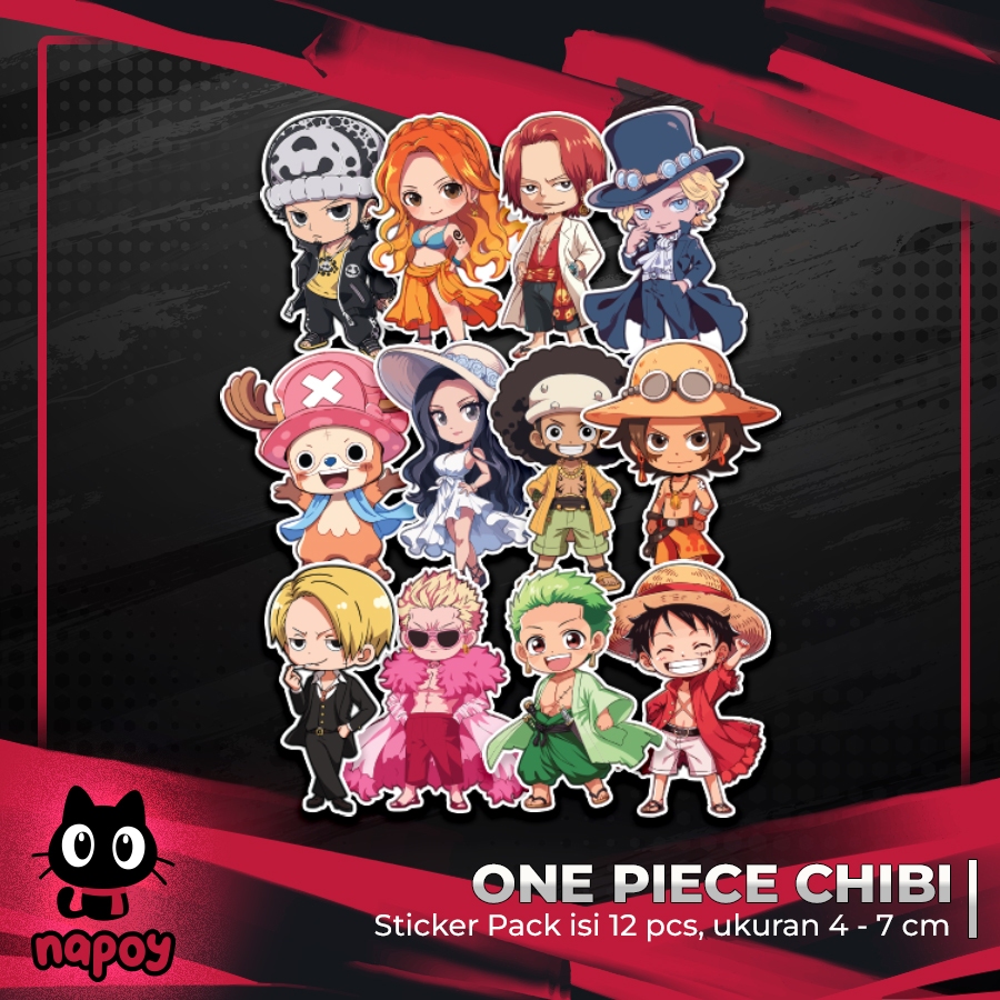 

STIKER PACK BESAR ONE PIECE CHIBI 12 pcs LAPTOP AKSESORIS HP ANTI AIR