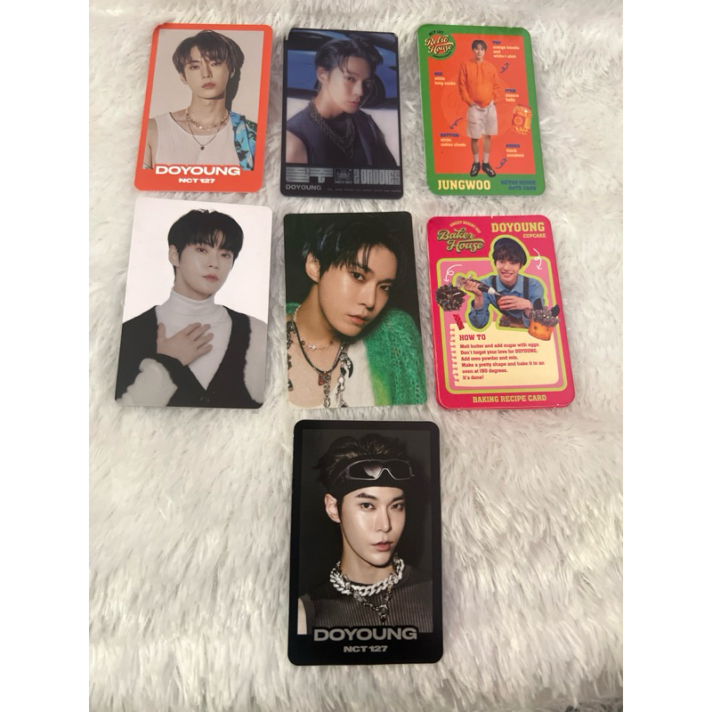 official pc photocard doyoung nct 127 tc 2 baddies clear ootd retro md home sticker baker house blac