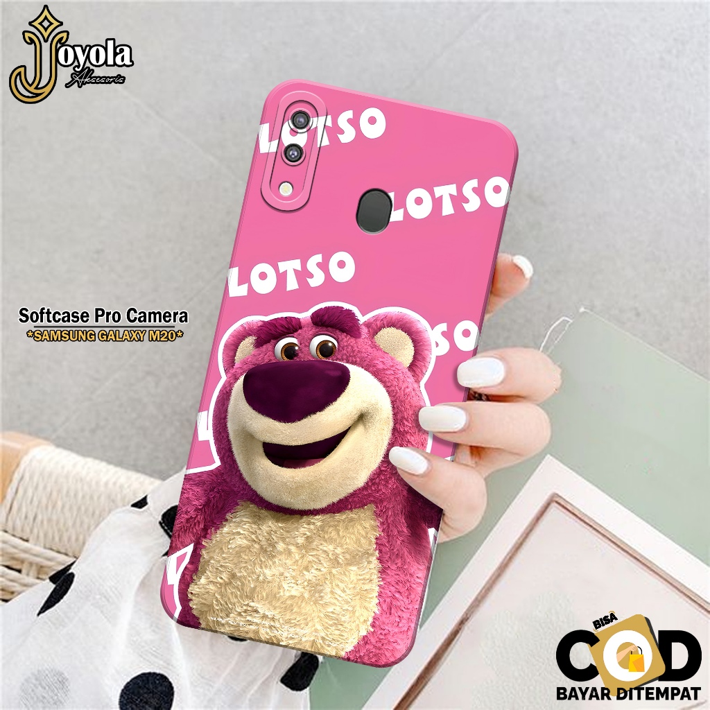 JOYOLA Case Samsung Galaxy M20 - Fahion Case Kartun - Softcase Samsung Galaxy M20 - Pro Camera - Cas