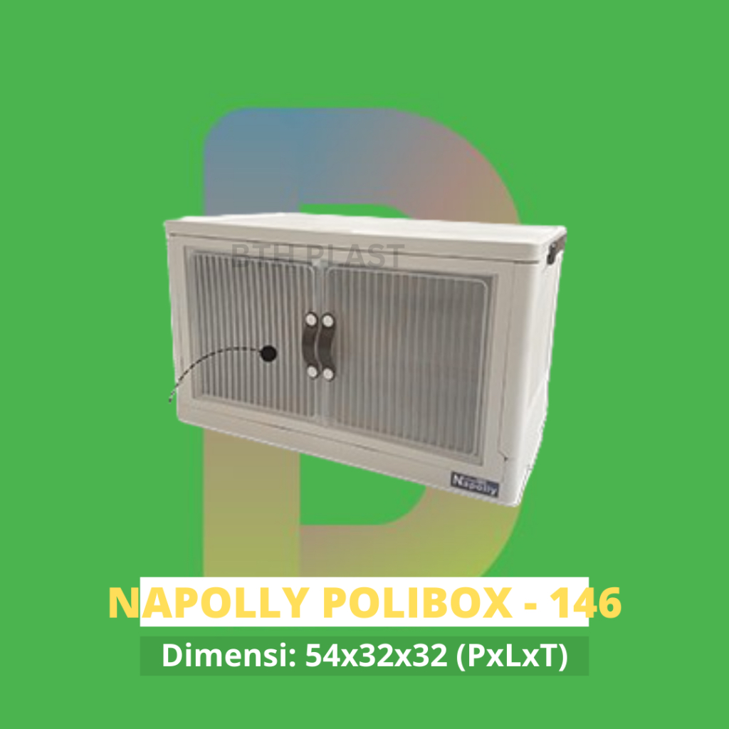 POLIBOX NAPOLLY SUSUN + RODA - Almari Plastik / Bok / Lemari Jumbo
