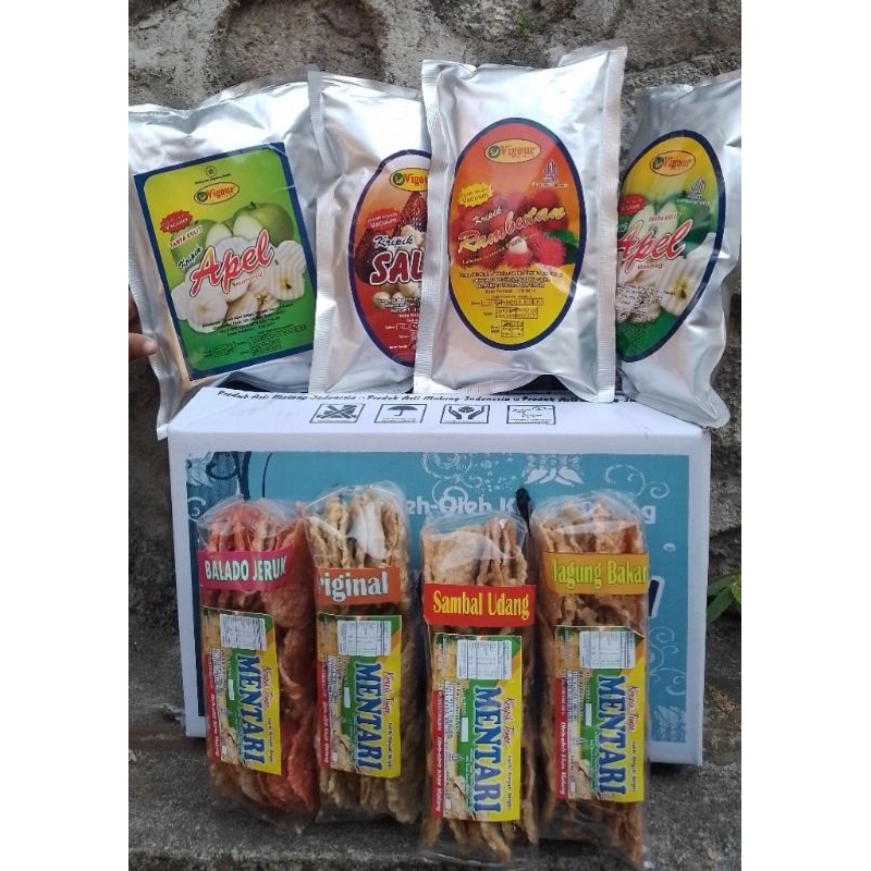 

Paket Kripik Tempe mentari & Kripik Buah vigour