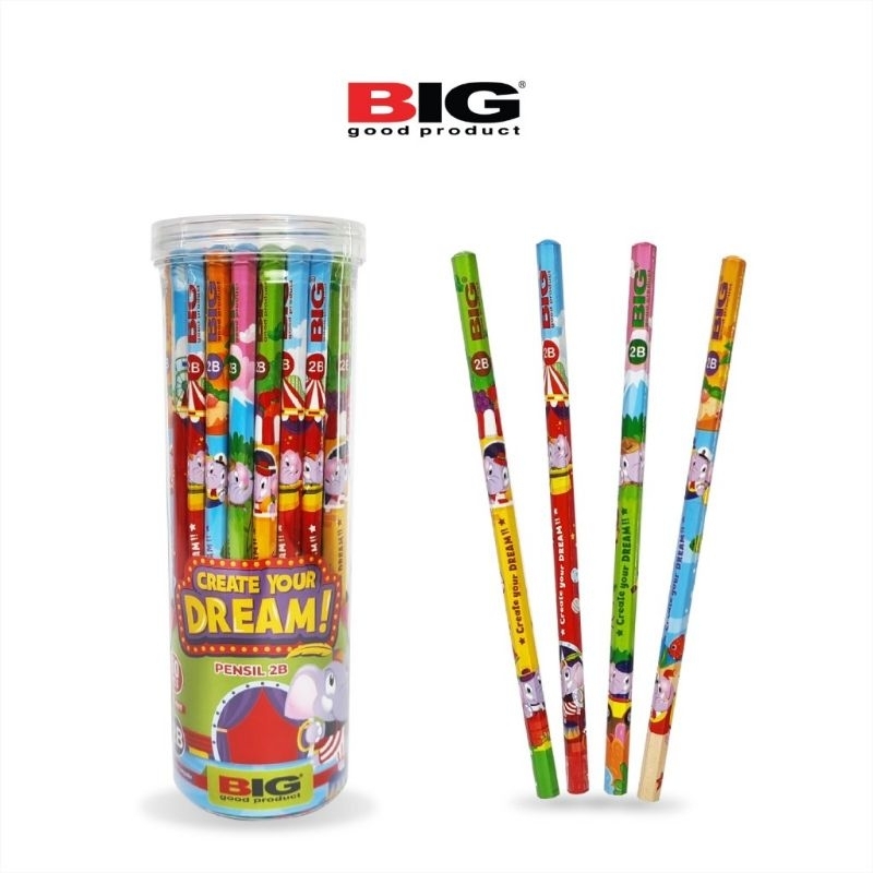 

Pensil 2B BIG Karakter isi 50 pcs