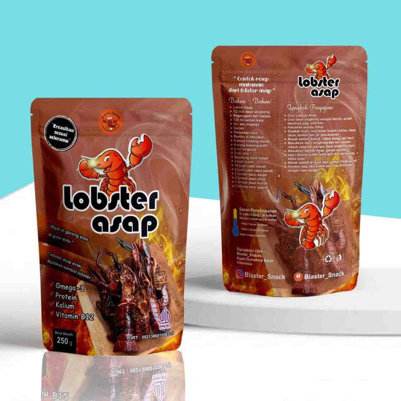 

Lobster_asap kering 250 gram untuk digulai atau Digoreng - pedas.