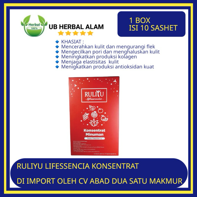 

Ruliyu Konsentrat Collagen 10 Sashet / memutihkan kulit