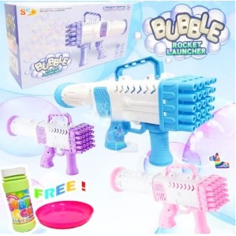 Mainan Anak Bubble Gun Bazoka Basoka / Mainan Tembak Tembakan Balon Gelembung Sabun / Mainan Bubble 
