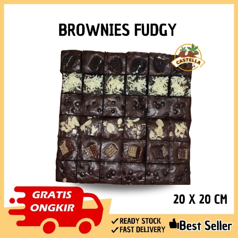 

Fudgy Brownies Gluten Free Ukuran 20cm x 20cm