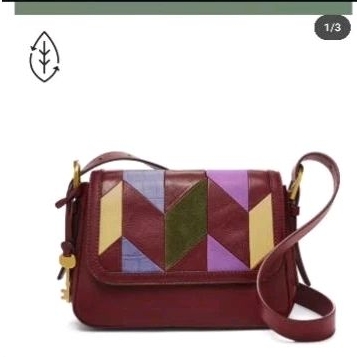 Harper Small Flap Crossbody Wine Multi