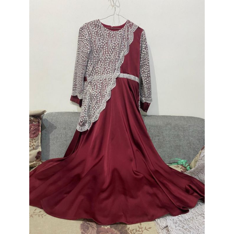 PRELOVED DRESS KEBAYA KONDANGAN KEBAYA WISUDA MODERN BRUKAT ELEGAN