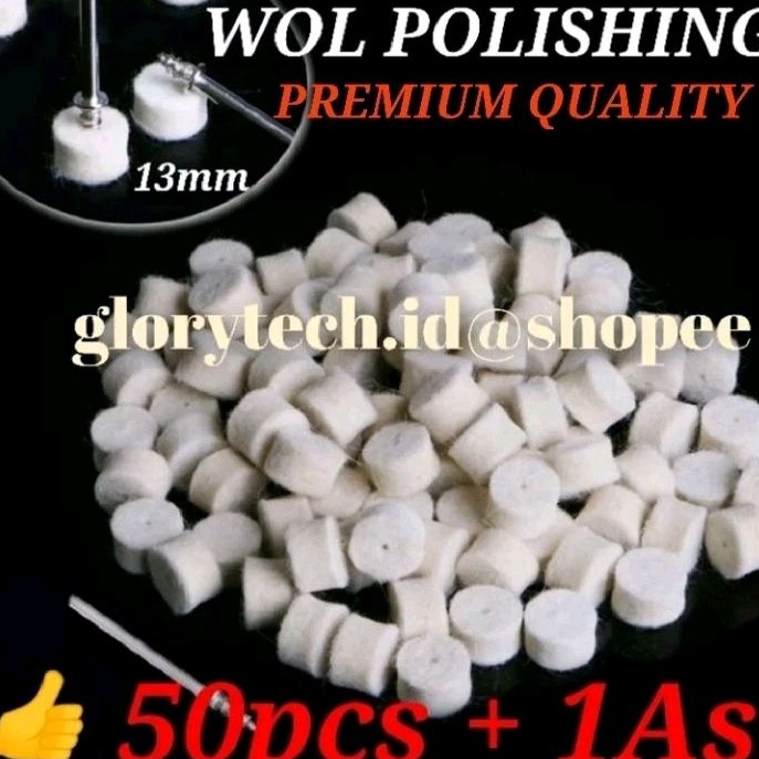 HJ6 WOOL POLISHER 13X9  MINI GRINDER WOL POLES  POLISHING WOL MATA BOR WOL POLES GOSOK