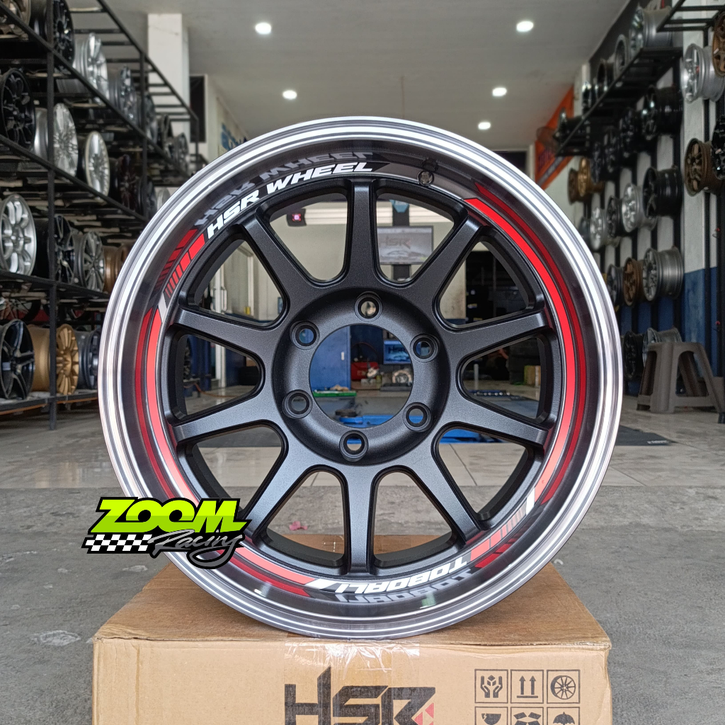 Velg Mobil HSR Toboali Ring 17 Velg Racing Triton, Pajero, Hilux Dc, Fortuner, Dmax, Strada