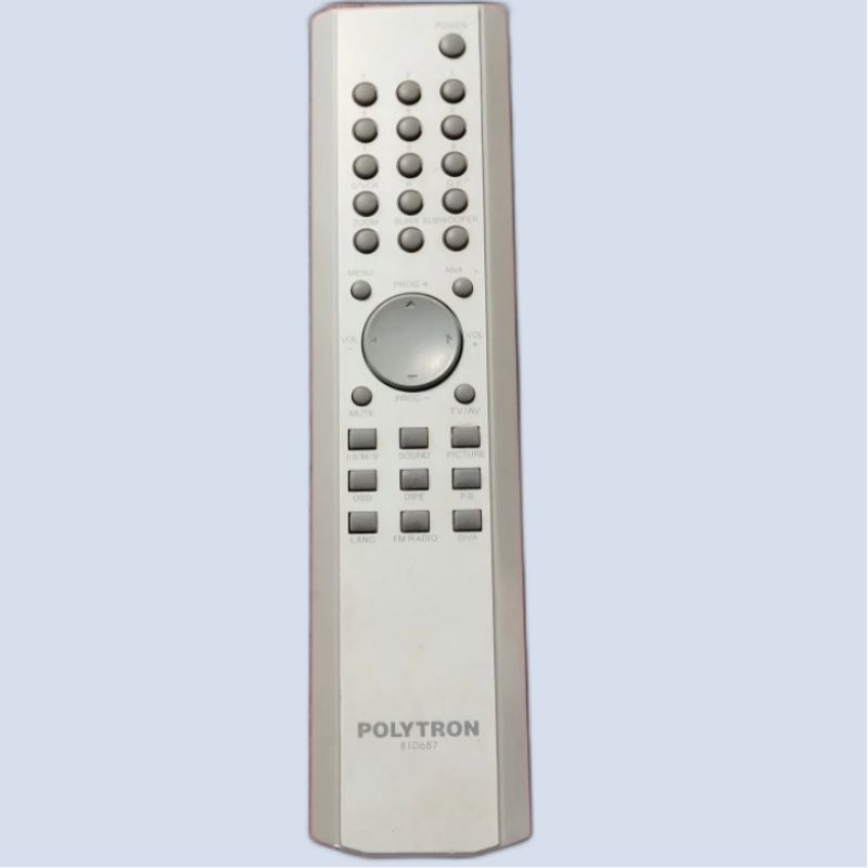 REMOT TV TABUNG SLIM POLYTRON 81D687 Remote Control TV Tabung Slim Polytron 81D687 Original