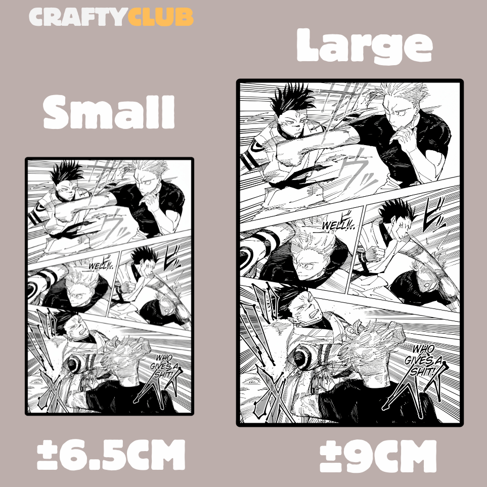 Jjk Manga Pannel Stiker, Jujutsu Kaisen Stiker