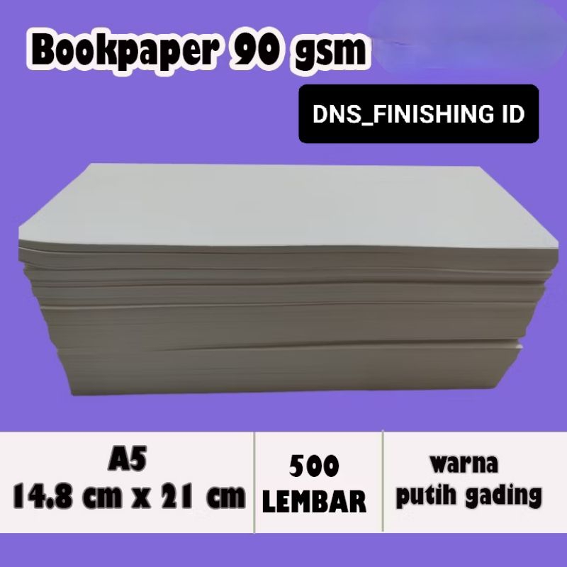 

BOOKPAPER 90 gsm A5 PER RIM BOOKPAPER A5 90gsm