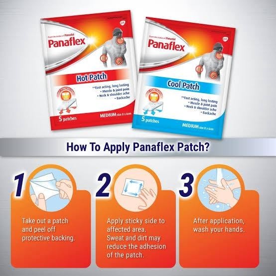 Panaflex Hot/Cold Patch Medium size 5 Patches