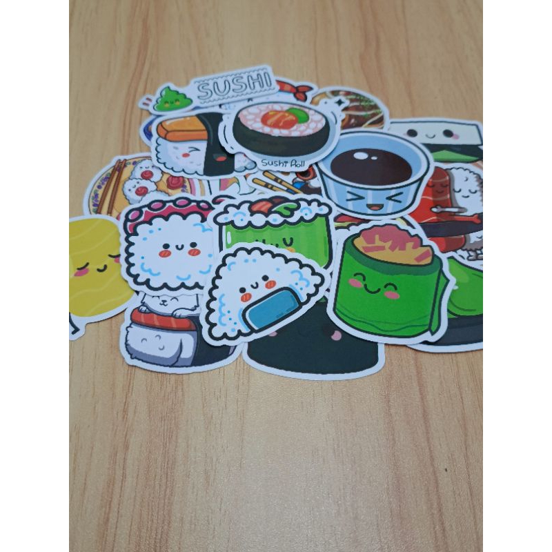 

Stiker Makanan khas jepang | Stiker Shushi | Snack stiker | Food stickers Japan