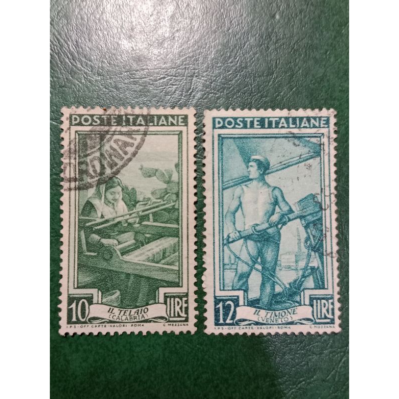 

Prangko Italia 2 Pcs Tahun 1950 USED