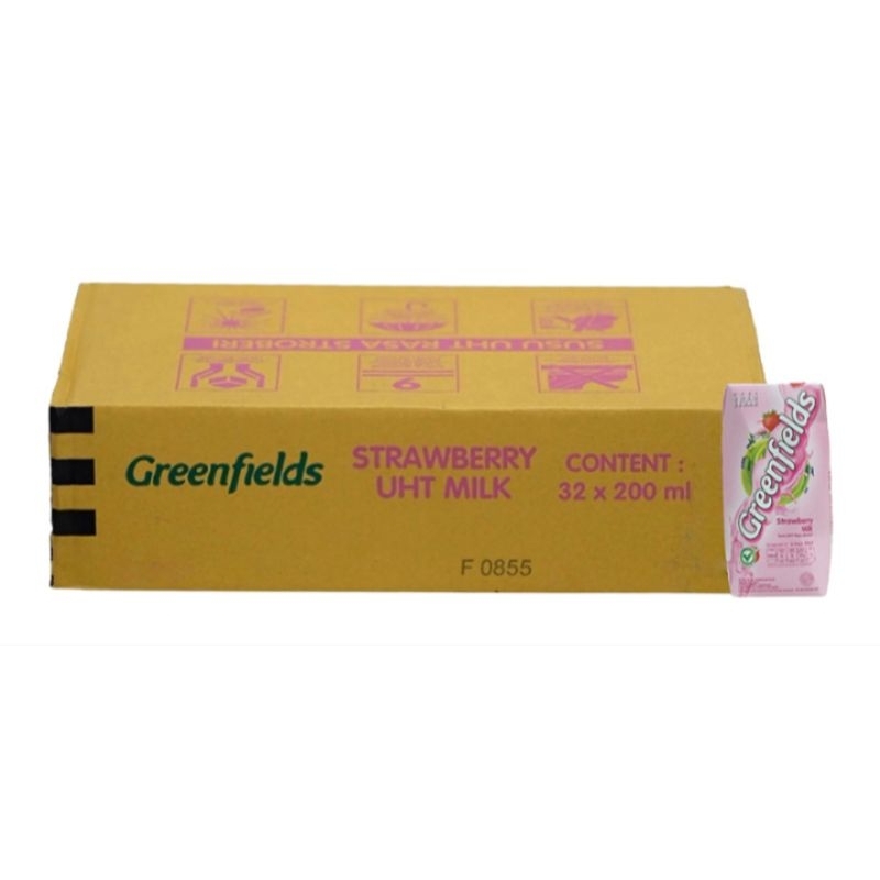 

Greenfields Susu UHT Strawberry 32 pcs x 200 ml - KARTON