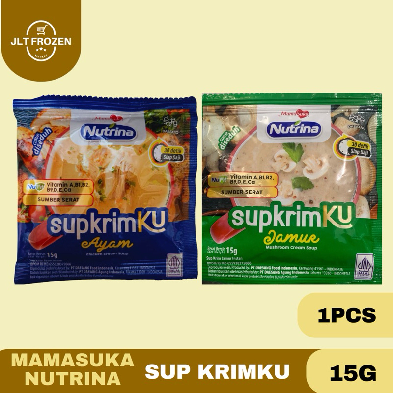 

Mamasuka Nutrina Sup Krimku / Sup Krim Rasa Ayam / Jamur - 15g 1 PCS