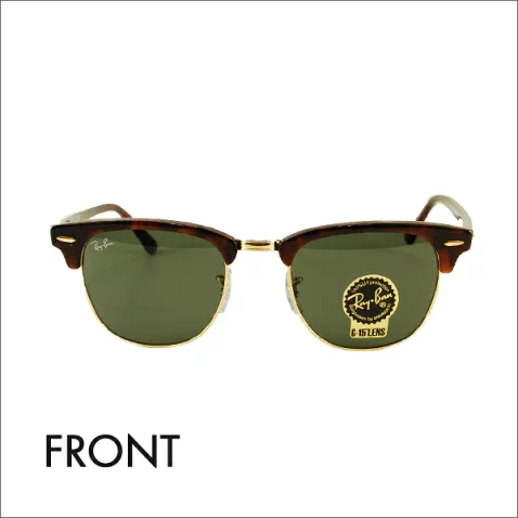 KACAMATA RAYBAN CLUBMASTER RB3016 GOLD & TORTOISE ORIGINAL