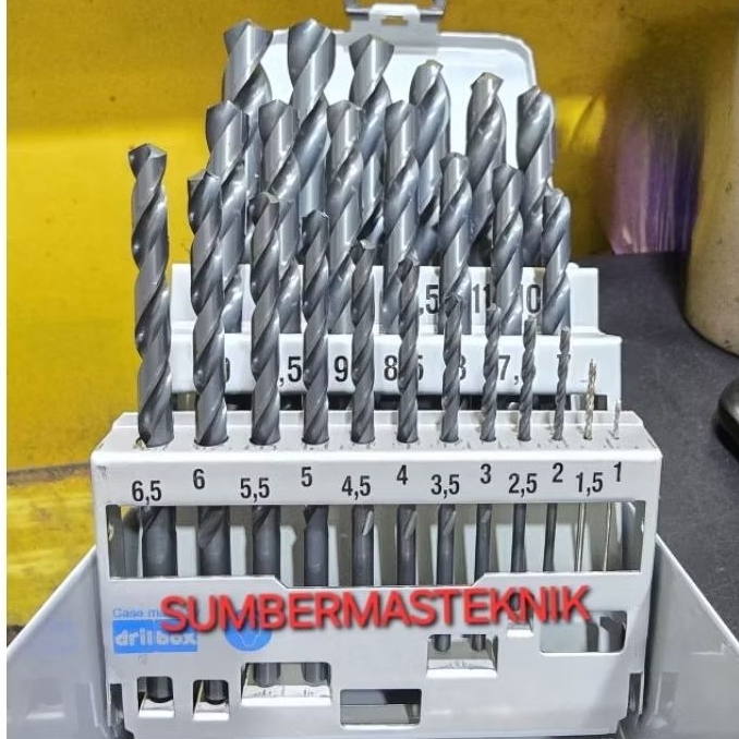 MATA BOR NACHI SET 25PCS MATA BOR BESI NACHI 25PCS 1-13MM MATA BOR HSS NACHI