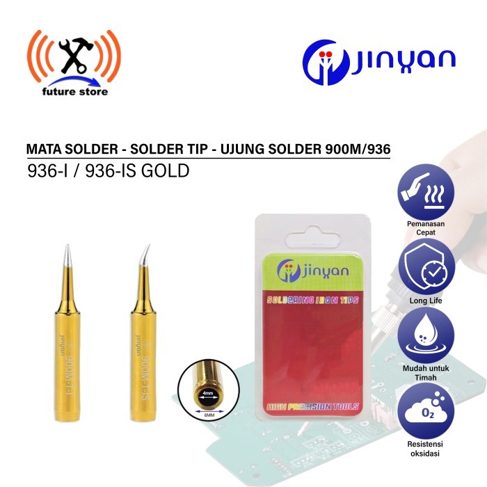 Jinyan 900M/936 Mata solder Lurus Bengkok Pisau Solder tip Pemanas Patri Ujung Solder Soldering kit 