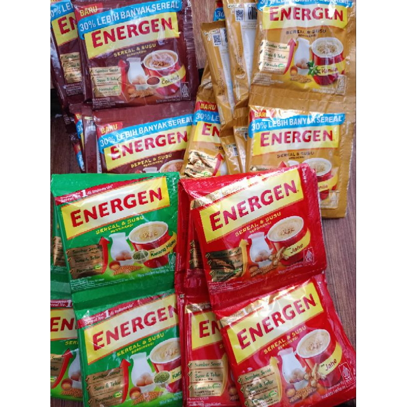 

energen sereal renceng/10shacet 35gram/sereal & susu