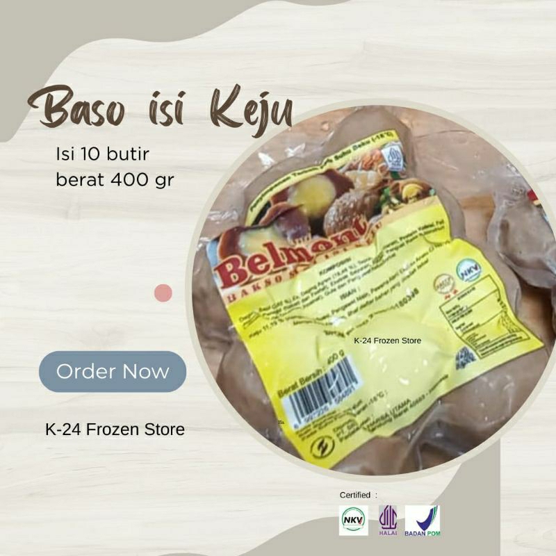 

Belmont Baso isi Keju l 10 butir l 400 gr