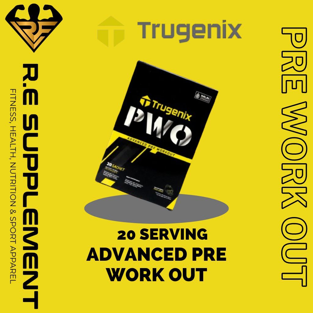 Trugenix PWO Pre Workout – Booster Tenaga dan Fokus Gym – Suplemen Fitness